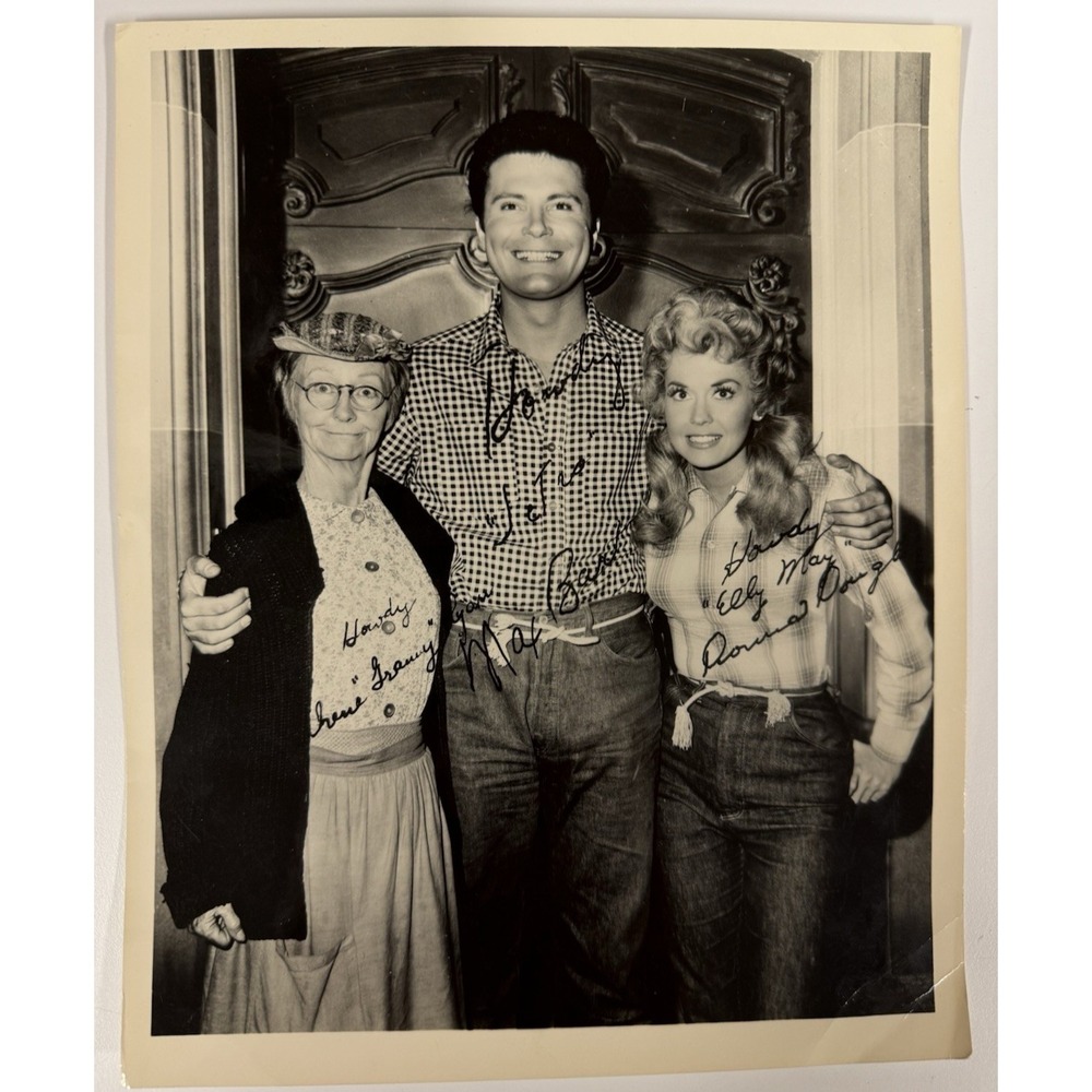 Rare 1963 Facsimile Reprint 8 X 10 Photo Beverly Hillbillies & Rodeo Progr